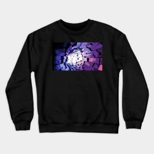 Science Fiction tunnel purple Crewneck Sweatshirt